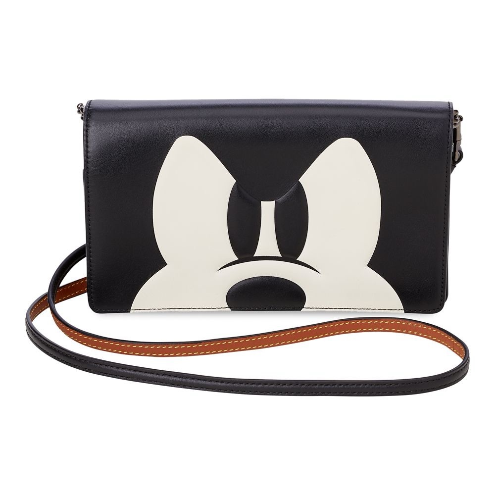 Mickey Mouse Foldover Crossbody Clutch by COACH